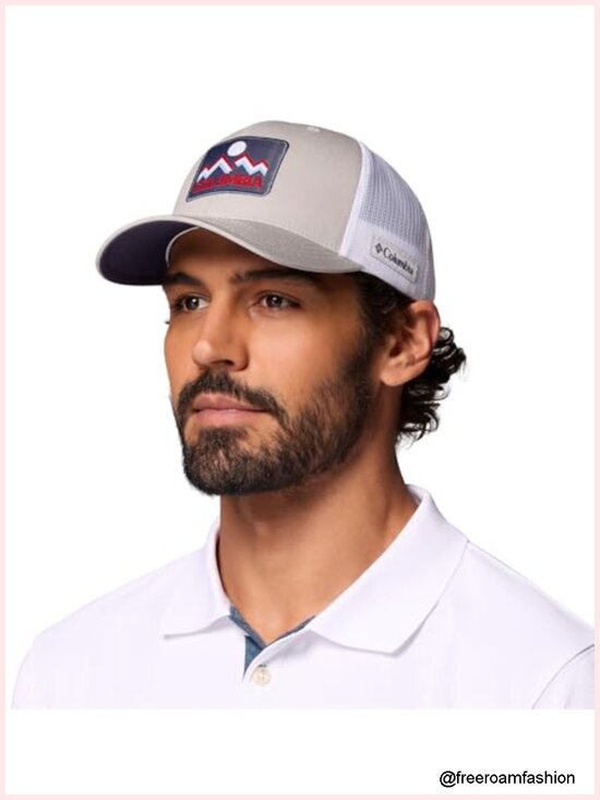 Mesh Snap Back Baseball Cap with Pre-Formed Bill, Cotton, One Size main image 4
